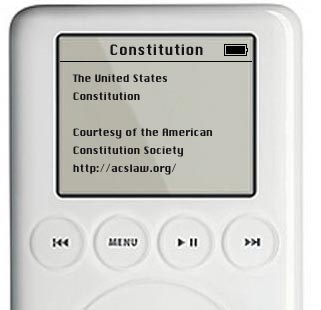 ipod constitution