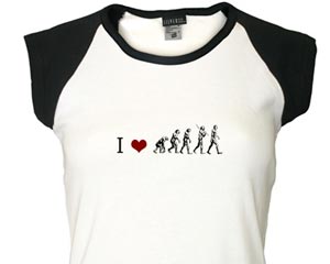 i heart evolution t-shirt