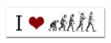 i heart evolution sticker